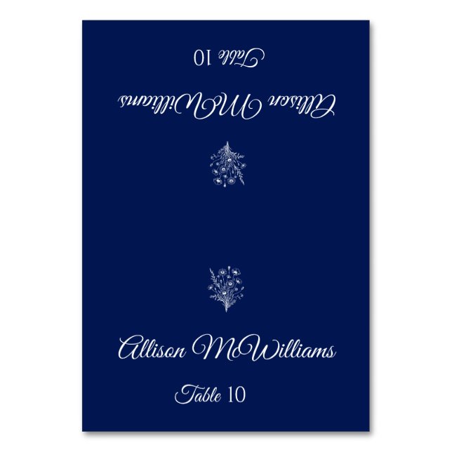 Numéro De Table Mariage Place card Végétarienne-Fleur sauvage Elég (Par défaut)