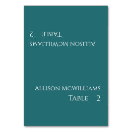 Numéro De Table Mariage Place cartes-Emerald Green-