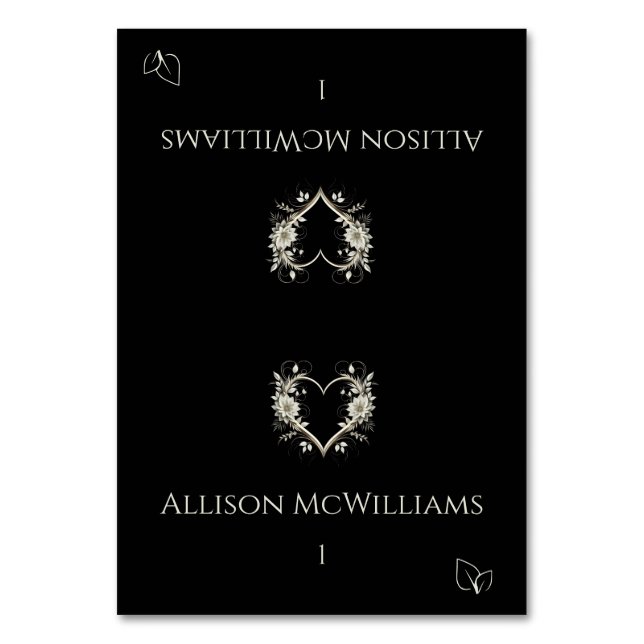 Numéro De Table Mariage Placer les cartes-Végétarien Icône-Fleurs (Par défaut)