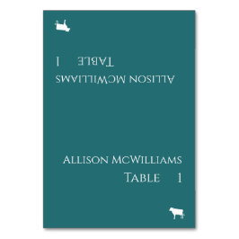 Numéro De Table Mariage Placer les cartes-Viande Icône Émeraude Ve