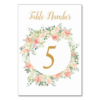 Numéro de table mariage | Roses bleus