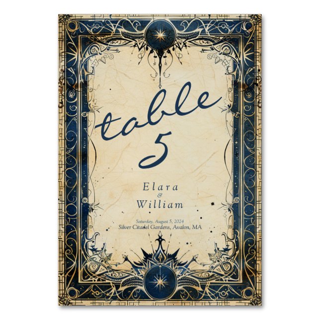 Numéro De Table Mariage royal de la Numérique (Par défaut)