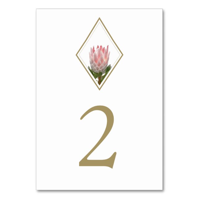 Numéro De Table Mariage Russe King Protea (Par défaut)