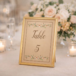 Numéro De Table Mariage rustique spectaculaire