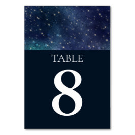Numéro De Table Mariage sous les étoiles Ciel étoilé Céleste
