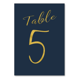 Numéro De Table Mariage table numéro or parties scintillant marine