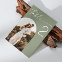 Mariage vert Sage | Élégante photo minimaliste d'a