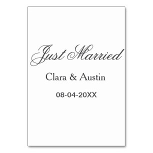 Numéro De Table Mariés add nom couple date année sim mariage