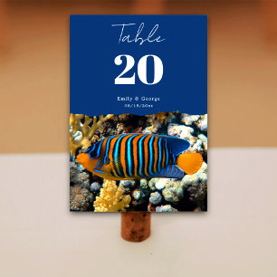Numéro De Table Marine Sea Fish Reefs Nautical Coastal Beach Maria