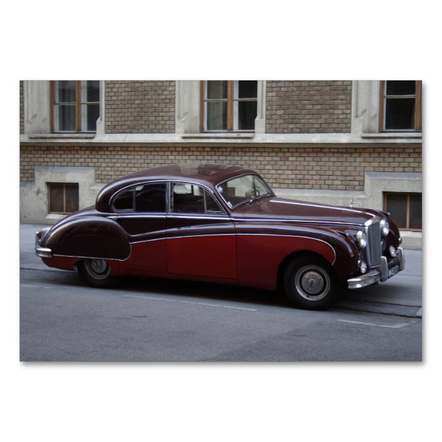 Numéro De Table Mark IX de Jaguar rouge (Devant)