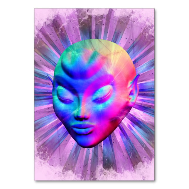 Numéro De Table Méditation psychédélique Alien (Par défaut)