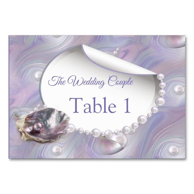 Numéro De Table Mère des perles fusionnées comme des perles liquid (Devant)