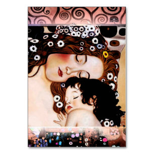 Numéro De Table Mère et enfant par Gustav Klimt Collage