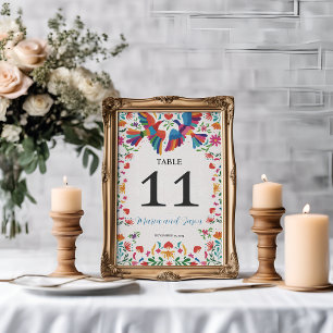 Numéro De Table mexicaine Fiesta coloré Floral moderne Boda Mariag