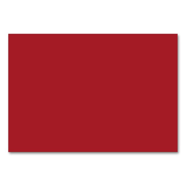 Numéro De Table Mica rouge de Barcelone solide (Devant)