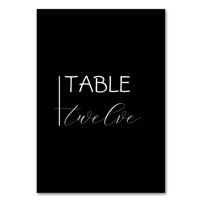 Numéro De Table Minimaliste moderne (Par défaut)