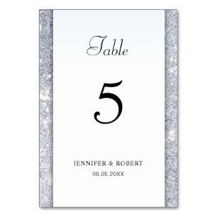 Numéro De Table Modèle moderne d'écriture manuscrite élégante à pa