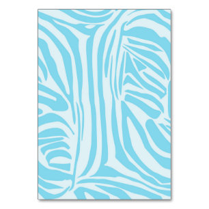 Numéro De Table Modèle Zèbre Bleu