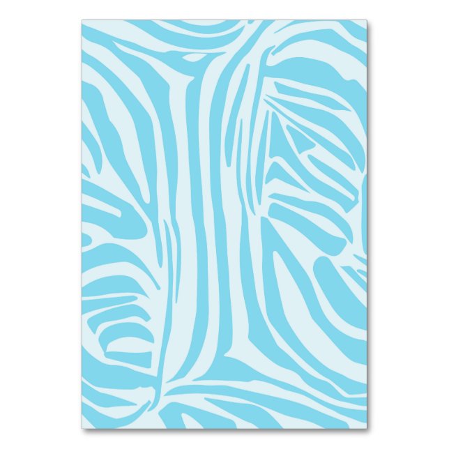 Numéro De Table Modèle Zèbre Bleu (Par défaut)