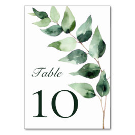 Numéro De Table Modern Brushstroke Photo Wedding | Navy Blue