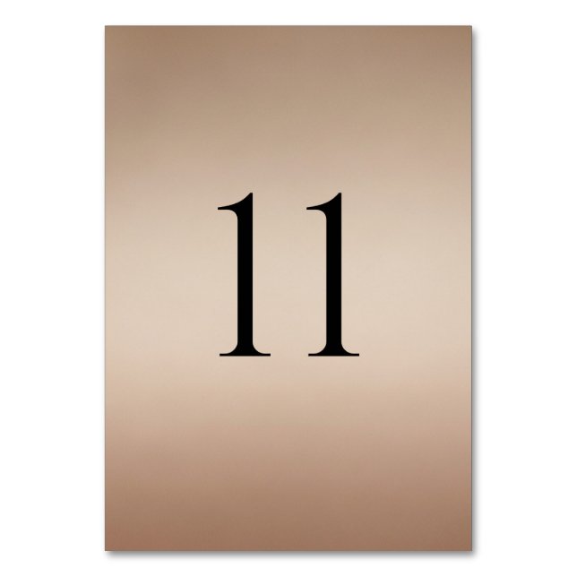Numéro De Table Modern Wedding Table Numbers (1–20) (Par défaut)