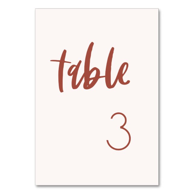 Numéro De Table Moderne élégant mariage rose neige (Par défaut)