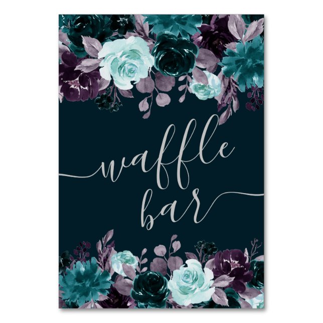 Numéro De Table Moody Boho | Désignation cadeau Turquoise et viole (Par défaut)