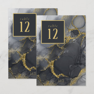 Numéro de table Moody Ink Charcoal Gold ID988
