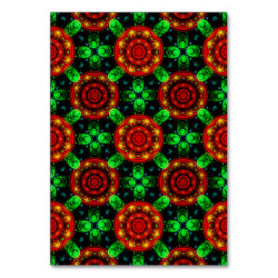 Numéro De Table Motif abstrait élégant boho moderne floral #504