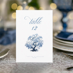 Numéro de table Motif de l'arbre de Chinoiserie ID