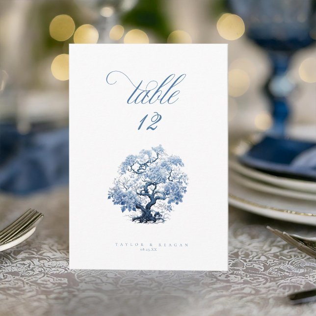 Numéro de table Motif de l'arbre de Chinoiserie ID (Créateur téléchargé)