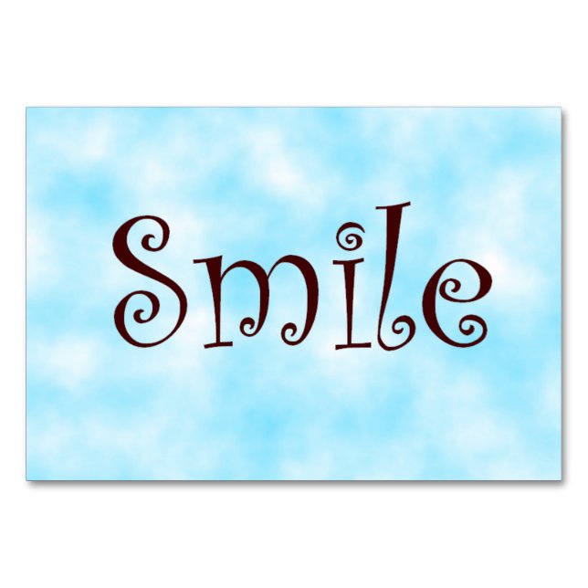 Numéro De Table Nappe souriante (Devant)