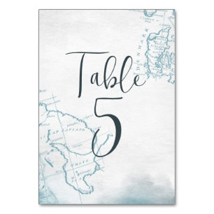 Numéro de table nautique
