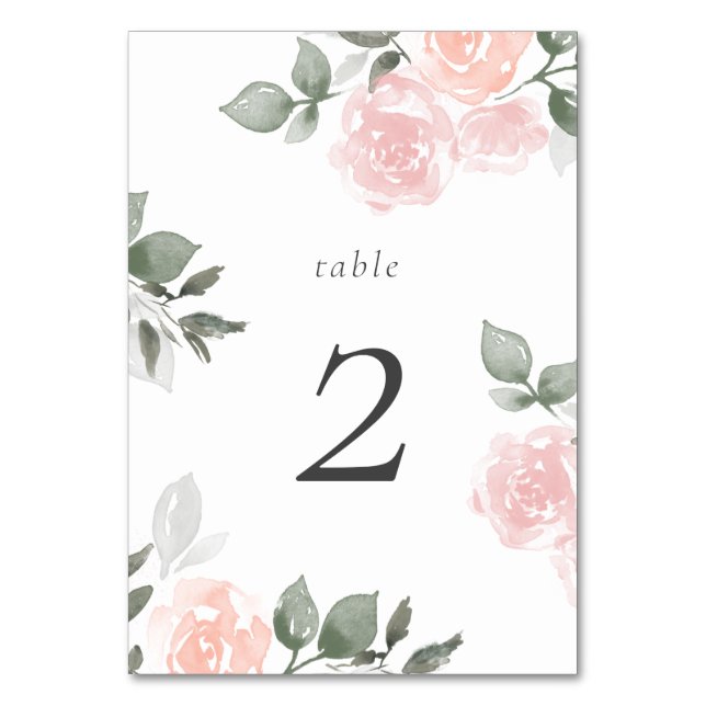 Numéro De Table Nombre de tables de fleurs de jardin (Par défaut)