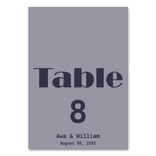 Numéro De Table Nous le faisons - Mariage typographique moderne Nu (Par défaut)