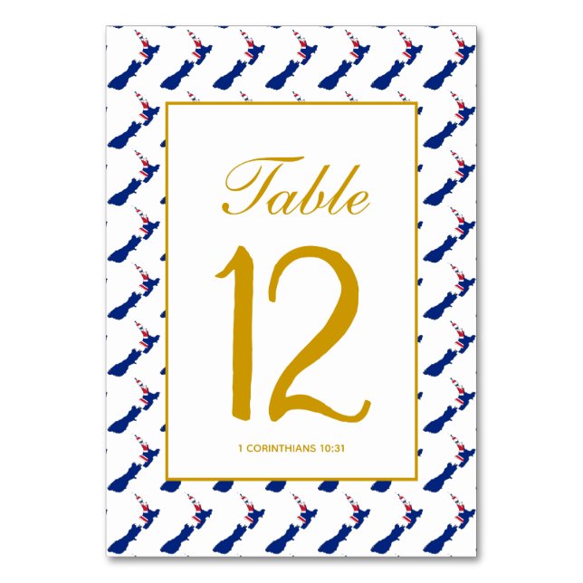 Numéro De Table NOUVELLE-ZÉLANDE Célébration Banquet de Mariage (Par défaut)