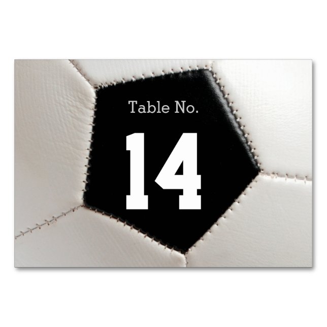 Numéro De Table Numéro de tableau Football | Football (Dos)