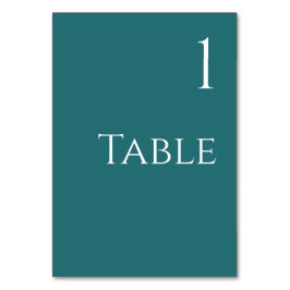 Numéro De Table Numéro du tableau mariage - Émeraude Vert-