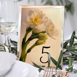 Numéro De Table Numéros de tableau blanc double jonquilles