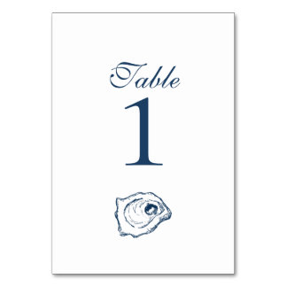 Numéro De Table Numéros de tableau de la collection d'huîtres