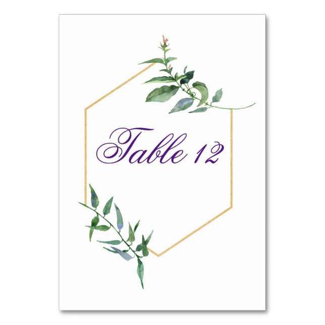 Numéro De Table Numéros de tableau Mariage imprimables, Verdure ru (Par défaut)