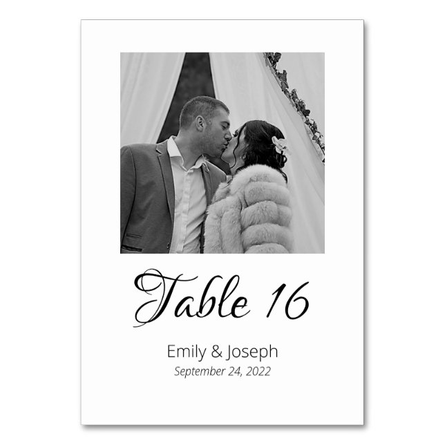 Numéro De Table Numéros de tableau photo classiques (Par défaut)