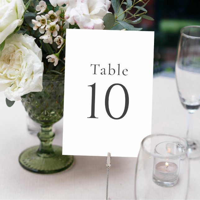 Numéro De Table Numéros simples minimaux de table des Mariages bla (Créateur téléchargé)