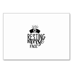 Numéro De Table Nurse Gift Resting Nurse Face