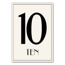 Numéro de table Old Hollywood Style