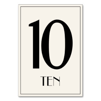 Numéro de table Old Hollywood Style