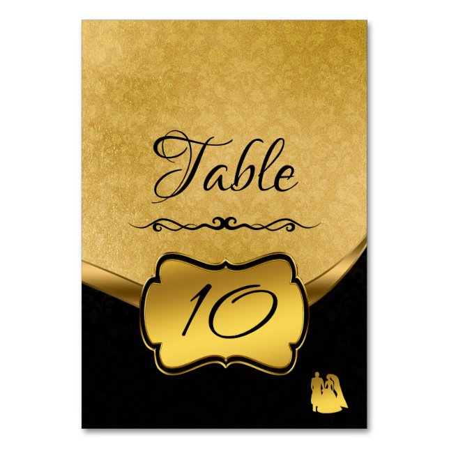 Numéro De Table Or (Par défaut)