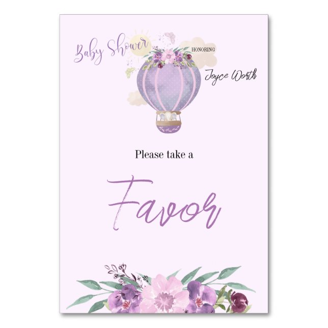 Numéro De Table Panneau de la table d'éléphants à montgolfière vio (Par défaut)