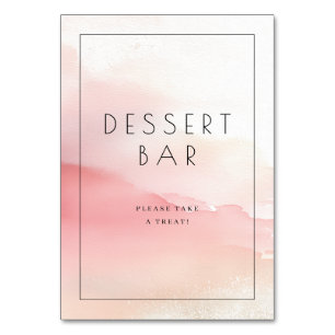 Numéro De Table Panneau de signalisation de bar à desserts à l'aqu