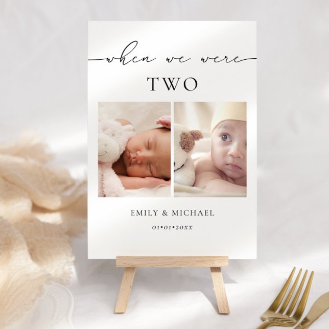 Numéro De Table Panneau de table de mariage When We Were Age (Créateur téléchargé)